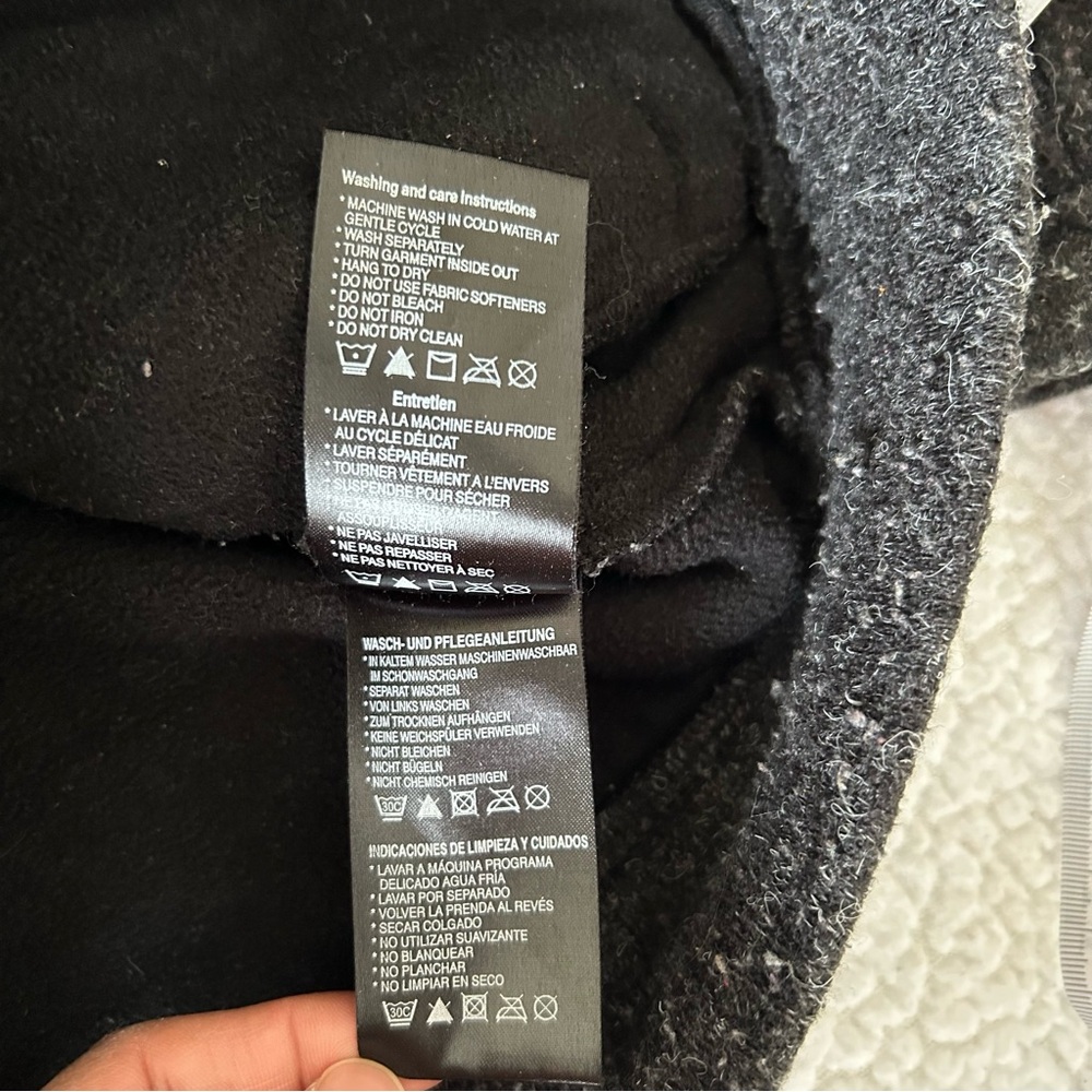 Orage Women's Outerwear Heather Black Gray Full Zip Up Fleece Knit Jacket Medium - Picture 6 of 10